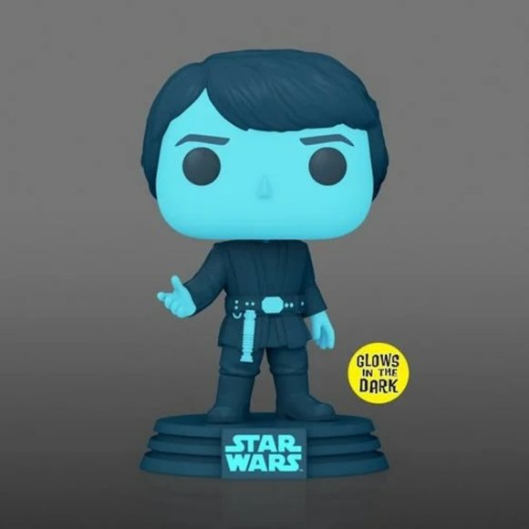 Funko POP #615 Star Wars: Return of the Jedi 40th Hologram Luke Glow in the dark - Picture 5 of 12